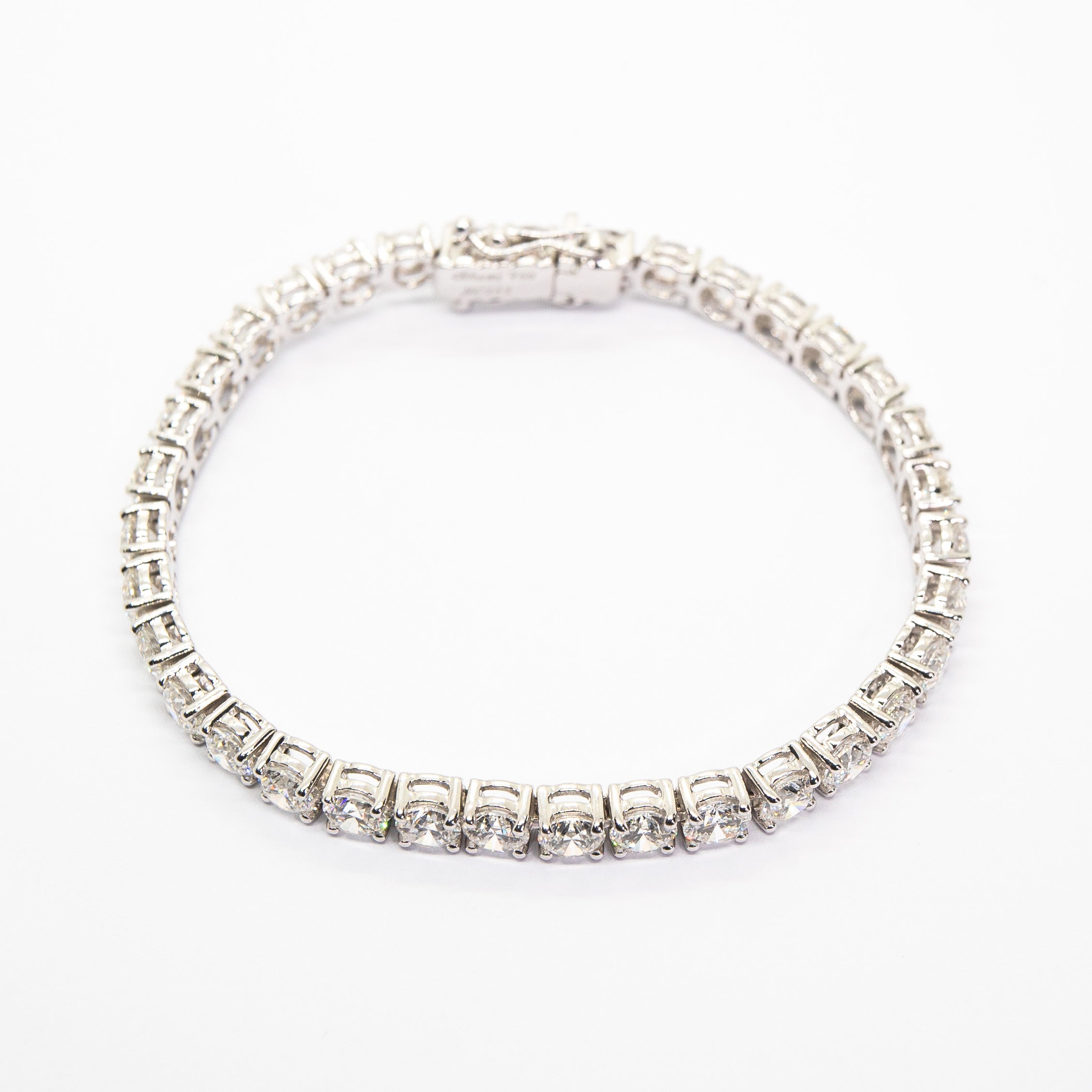 14K White Gold 8ct. Diamond 4 Prong Tennis Bracelet - Classic Quality —  Cirelli Jewelers