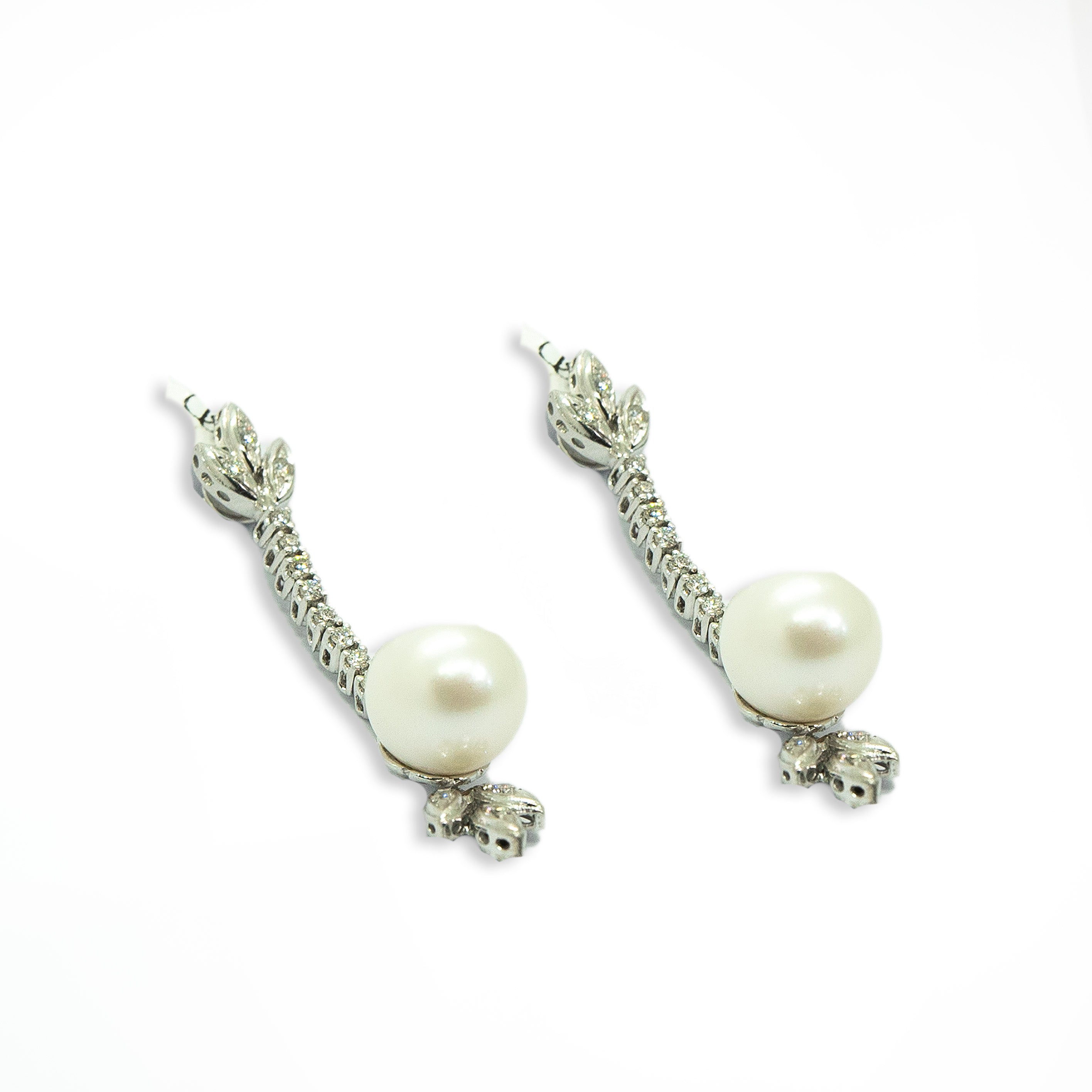 Lotus pearl earrings sales