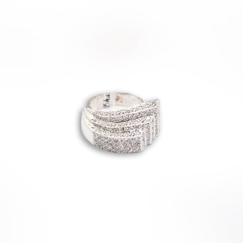 Layered with Diamonds Ring - Shami Jewelry