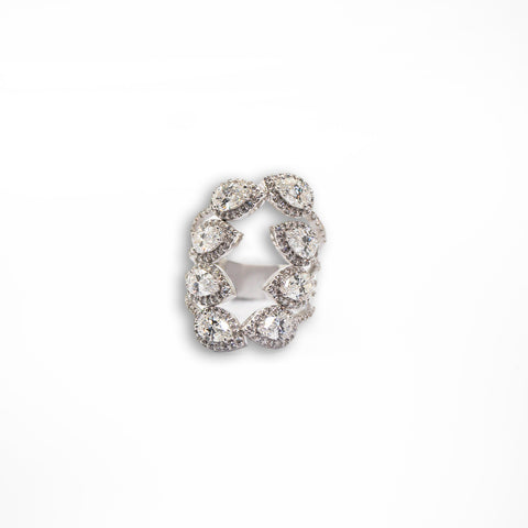 Little Pears of Diamonds Ring - Shami Jewelry