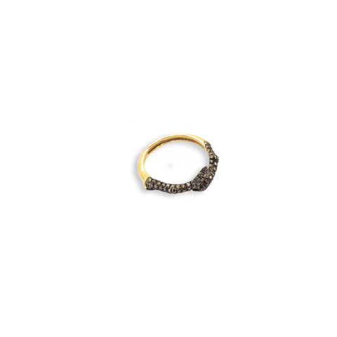 Open Black Diamond Ring - Shami Jewelry