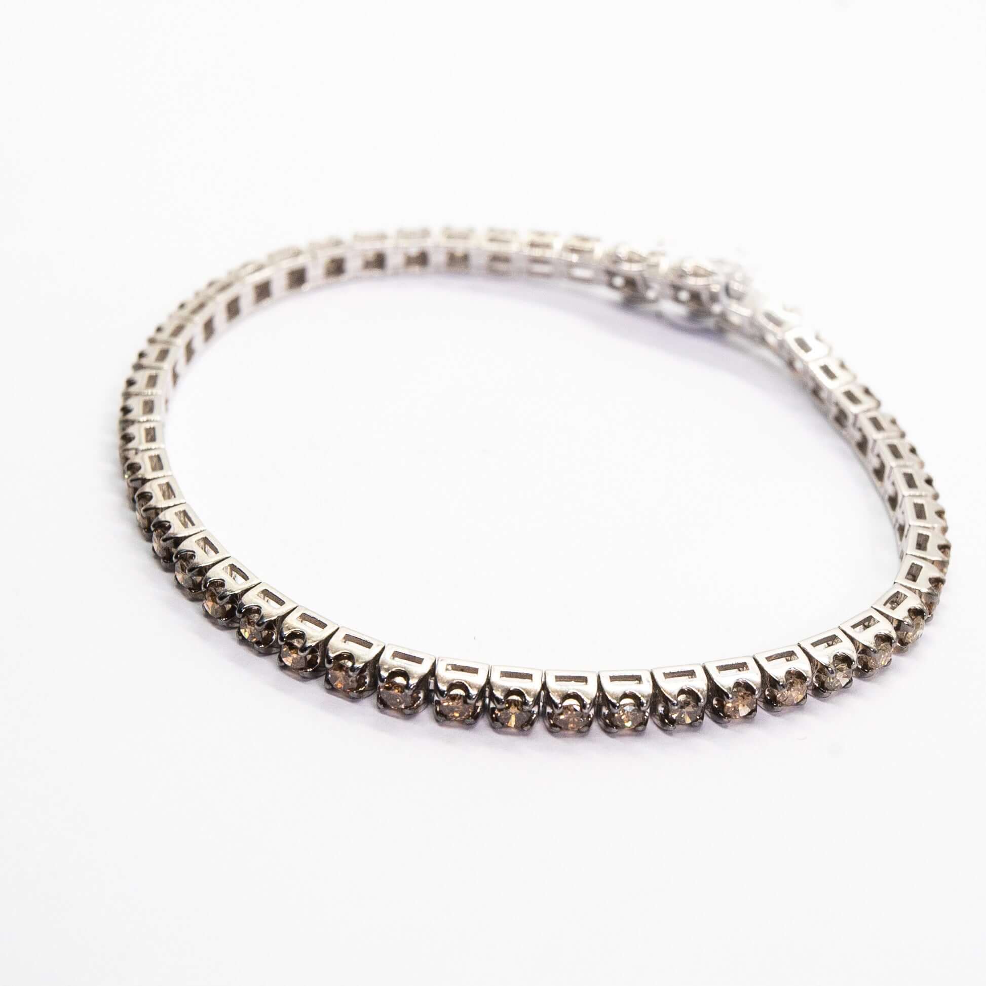 Brown diamond tennis deals bracelet