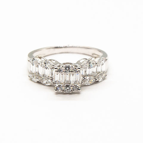 White Diamond Royal Ring - Shami Jewelry
