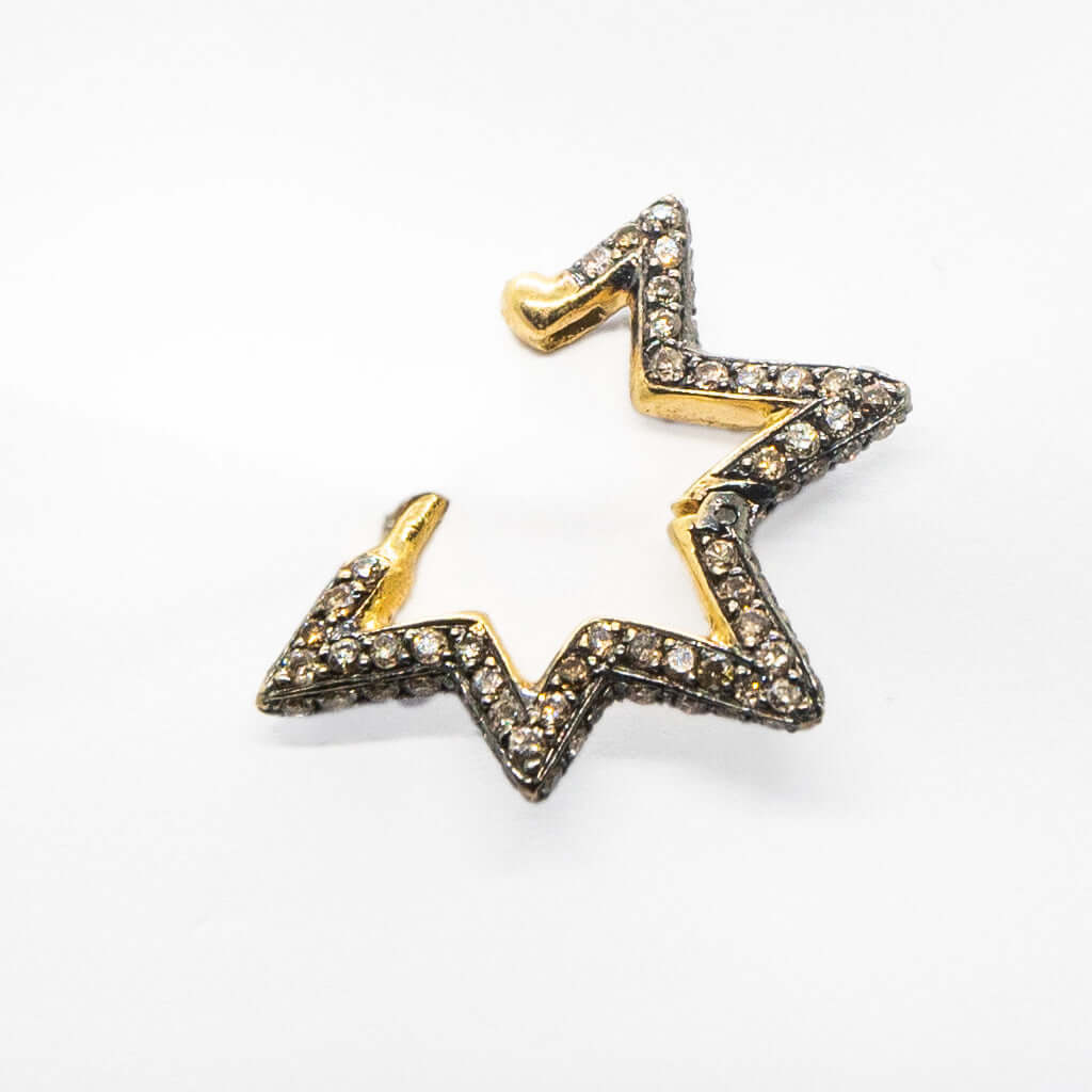 14K Gold Starburst Diamond Earrings – FERKOS FJ